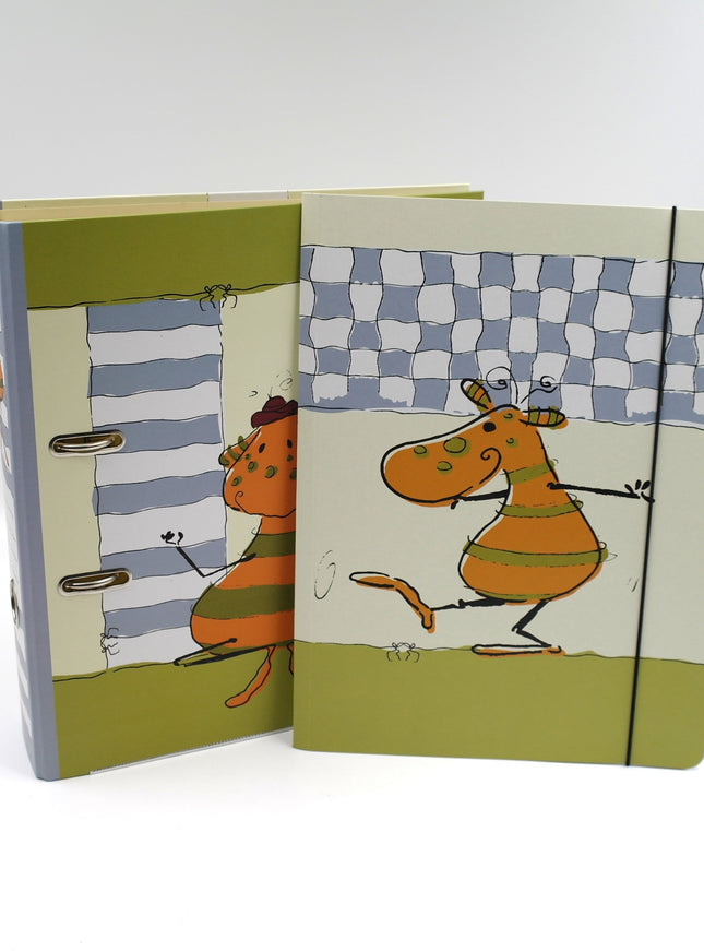 Classeur à anneaux en carton recyclé - Grizzle