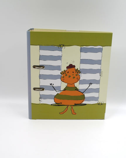 Classeur à anneaux en carton recyclé - Grizzle