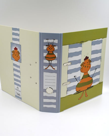 Classeur à anneaux en carton recyclé - Grizzle