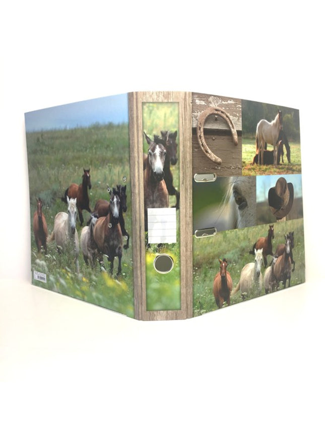 Ringmap recycled karton - paarden collage