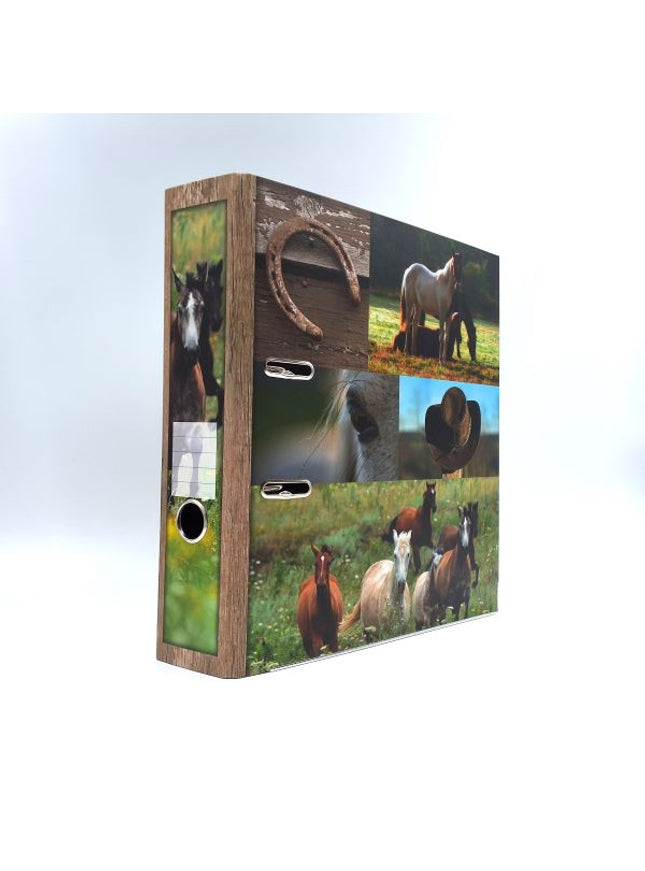 Ringmap recycled karton - paarden collage