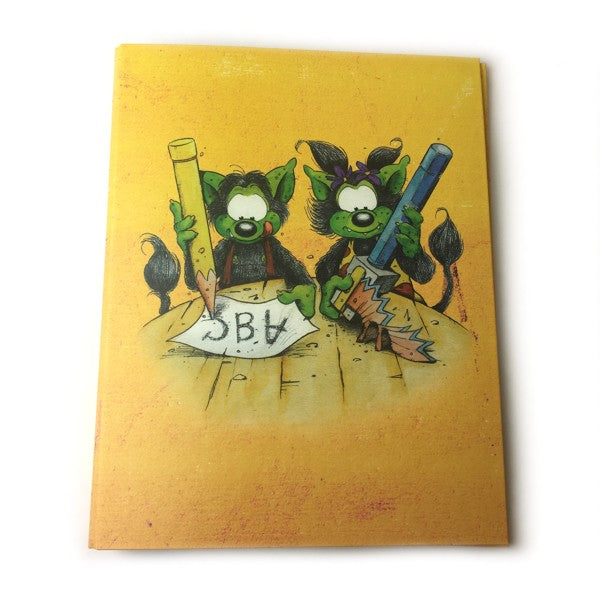 Classeur à anneaux en carton recyclé - livres