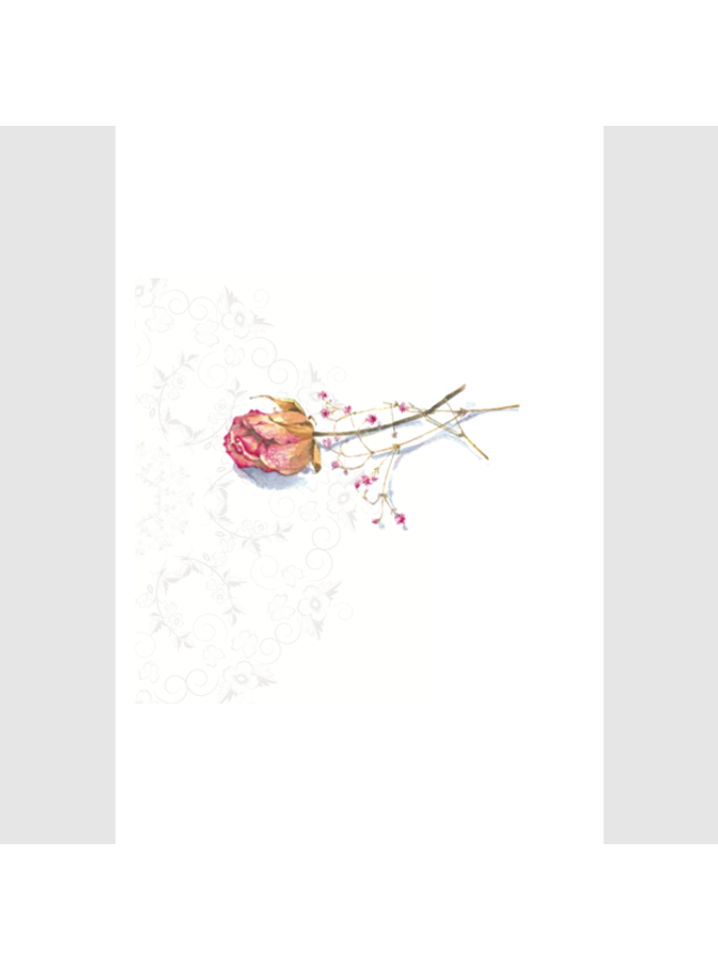 Greeting card rose
