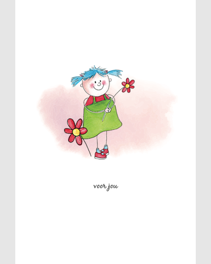 Wenskaart kindje voor jou