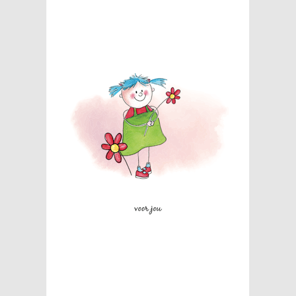 Wenskaart kindje voor jou