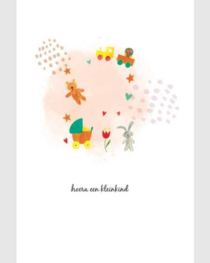 Wenskaart hoera opa & oma