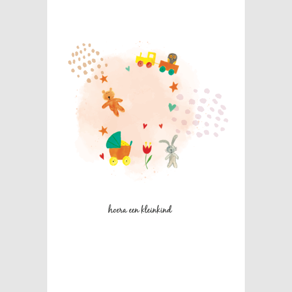 Wenskaart hoera opa & oma