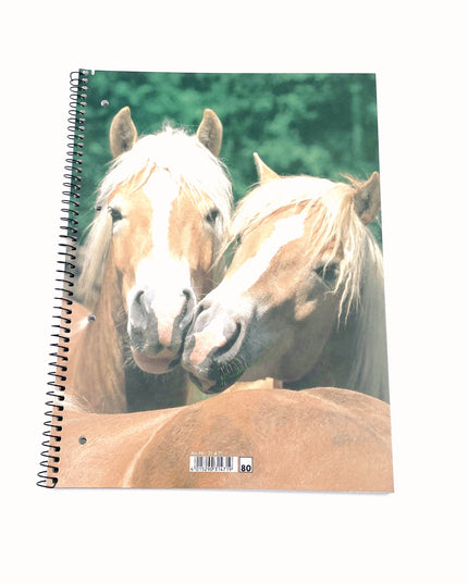 Collegeblok A4 - geruit 5x5 mm - "paarden"