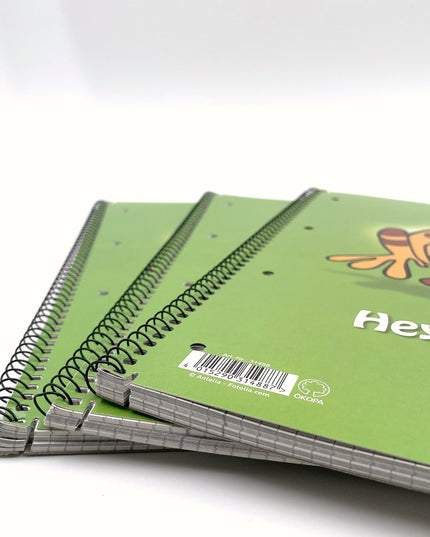 Collegeblok A4 - geruit 5x5 mm - "kikker hey baby…"