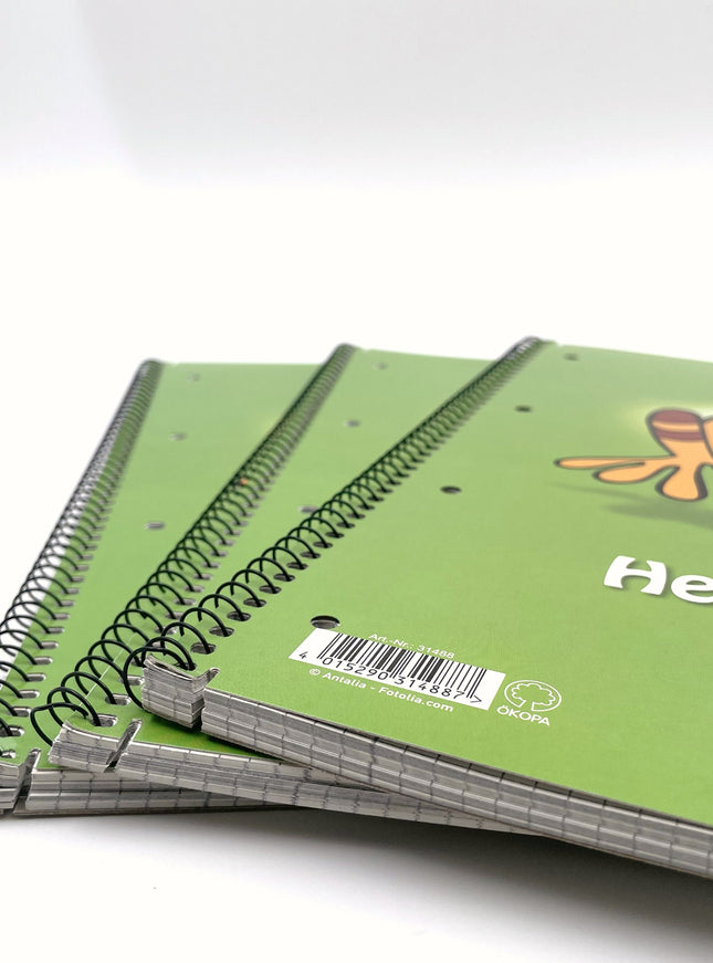 Cahier A4 - Carré 5x5 mm - "Salut bébé, grenouille..."