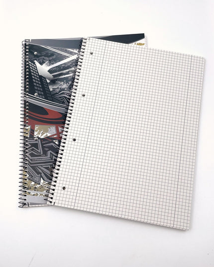 Collegeblok A4 - geruit 5x5 mm - "Streetlife"