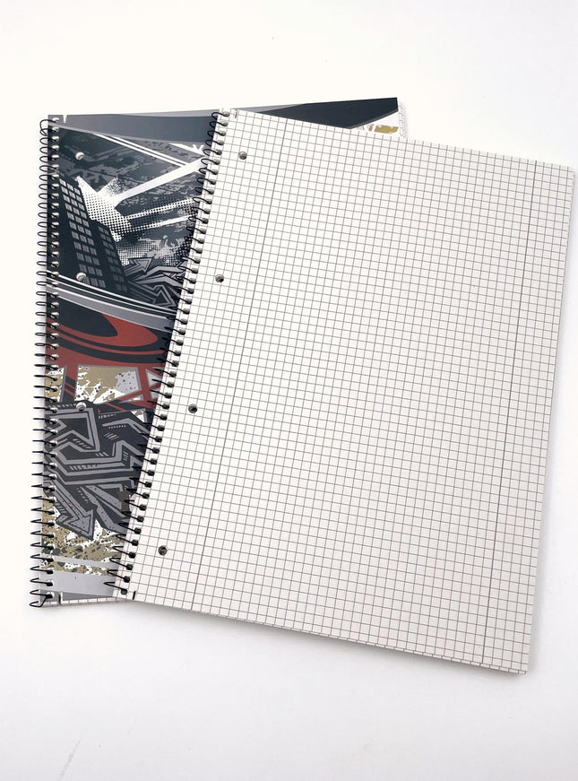 Bloc-notes A4 - quadrillage 5x5 mm - "Vie de rue"