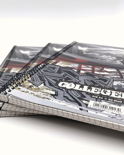 Collegeblok A4 - geruit 5x5 mm - "Streetlife"