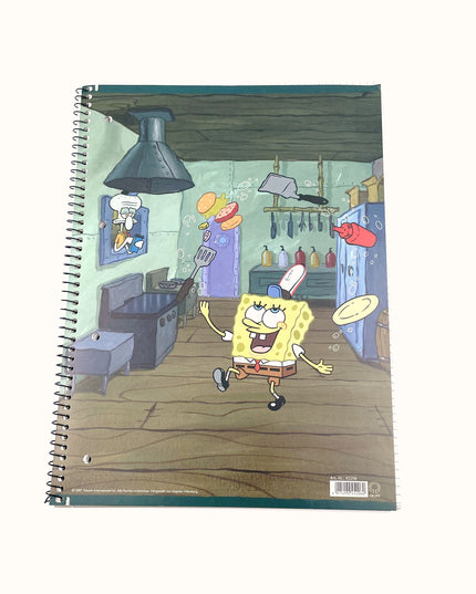 Cahier d'écolier A4 - Carré 5x5 mm - « Bob l'éponge »