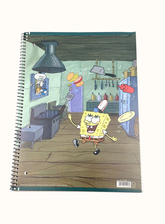 Cahier d'écolier A4 - Carré 5x5 mm - « Bob l'éponge »