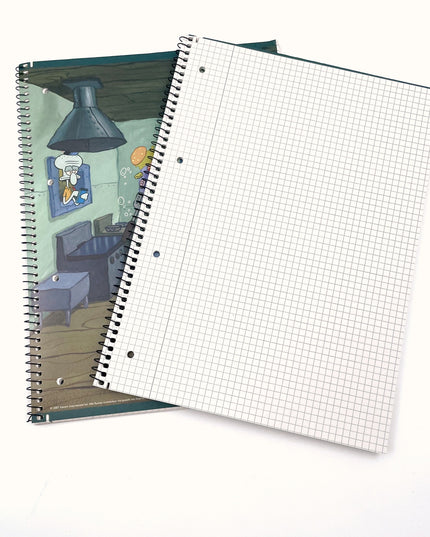 Cahier d'écolier A4 - Carré 5x5 mm - « Bob l'éponge »