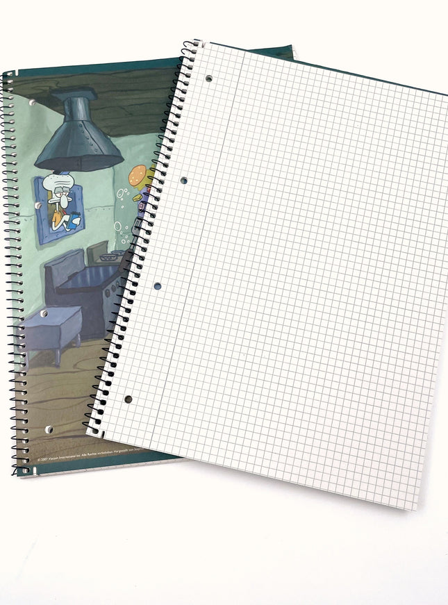 Cahier d'écolier A4 - Carré 5x5 mm - « Bob l'éponge »