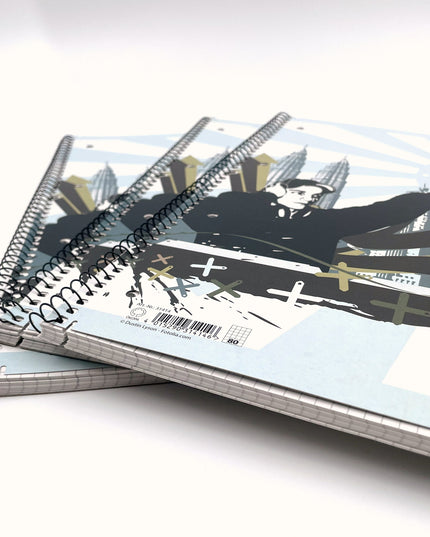 Collegeblok A4 - geruit 5x5 mm - "Urban Style"