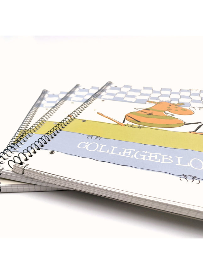 Collegeblok A4 - geruit 5x5 mm - "Grizzle"