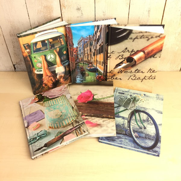 Livre relié format A5 - rose