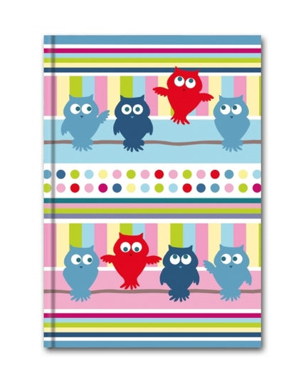 Livre A5 à couverture rigide - hiboux