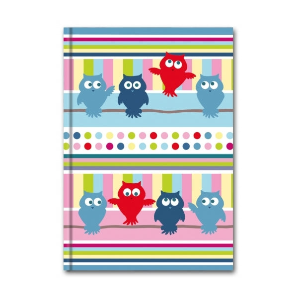 Livre A5 à couverture rigide - hiboux