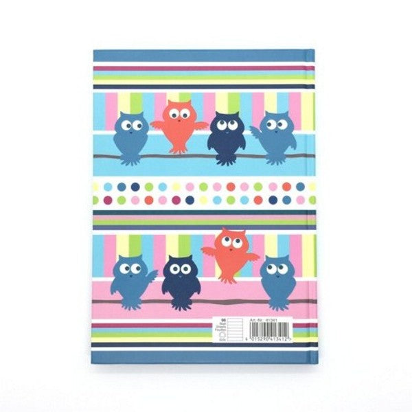 Livre A5 à couverture rigide - hiboux