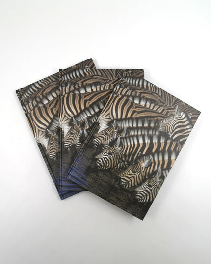 Livre A5 à couverture rigide - zèbres