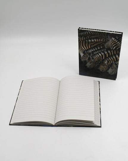 Livre A5 à couverture rigide - zèbres