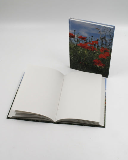 Livre relié A5 - coquelicots