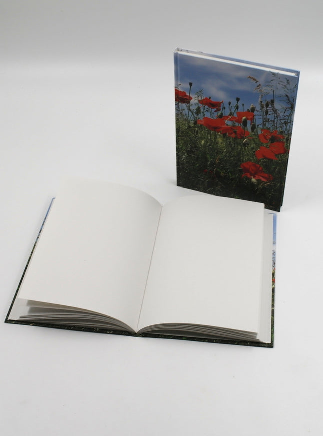 Livre relié A5 - coquelicots