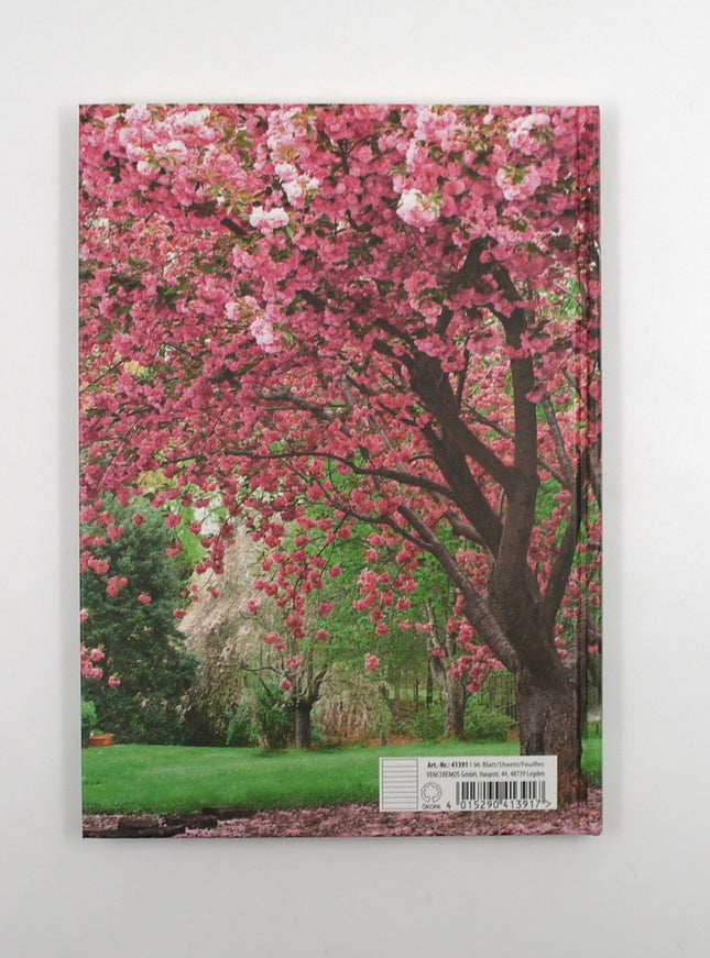 Livre relié format A5 - fleurs de cerisier