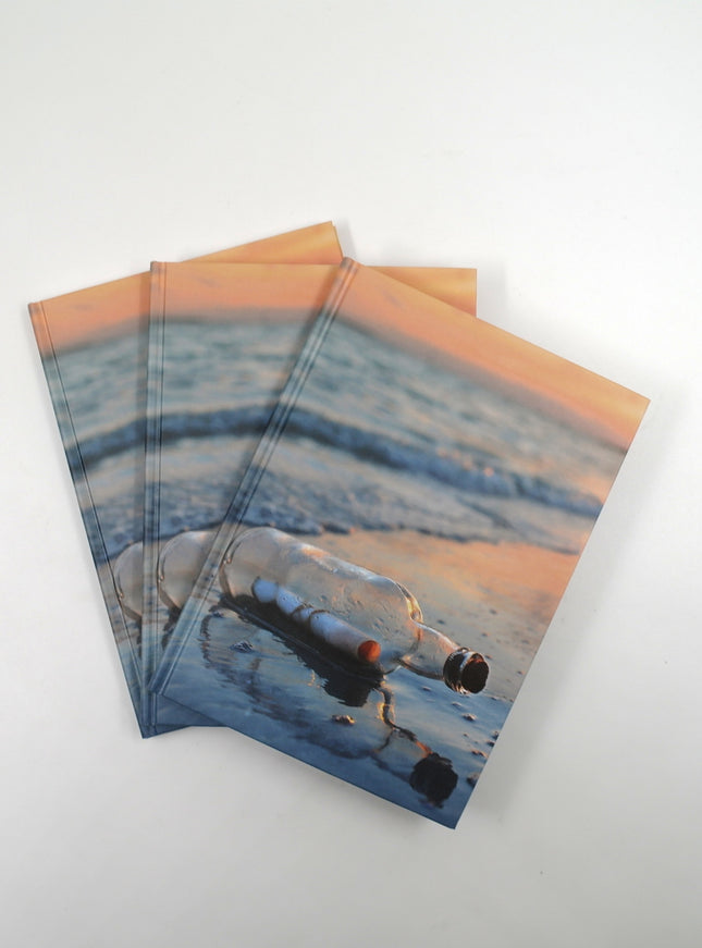 Livre relié A5 - Message dans une bouteille