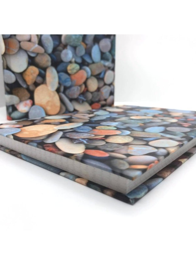 Boek met harde kaft A5 - kiezelstenen