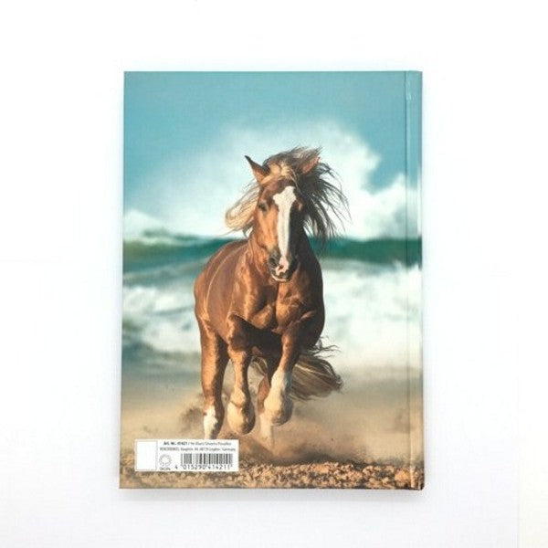 Livre relié A5 - cheval au galop