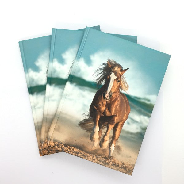 Livre relié A5 - cheval au galop