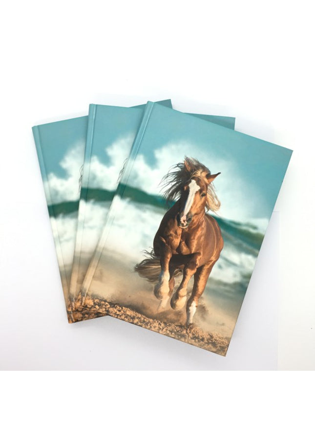 Boek met harde kaft A5 - paard in galop