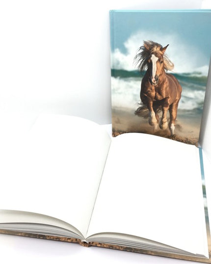 Livre relié A5 - cheval au galop