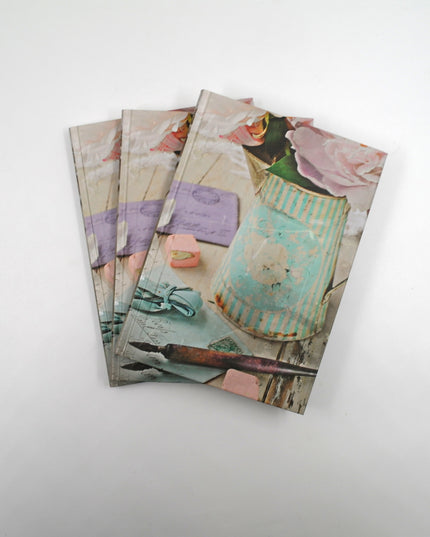 Livre A5 à couverture rigide - Style shabby chic