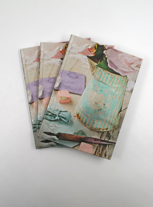Livre A5 à couverture rigide - Style shabby chic