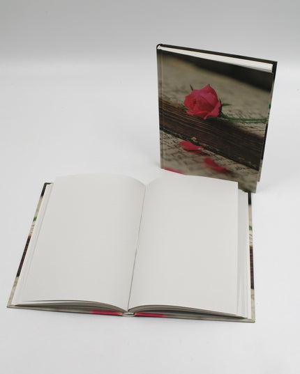 Livre relié format A5 - rose