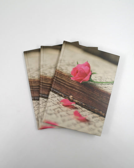 Livre relié format A5 - rose