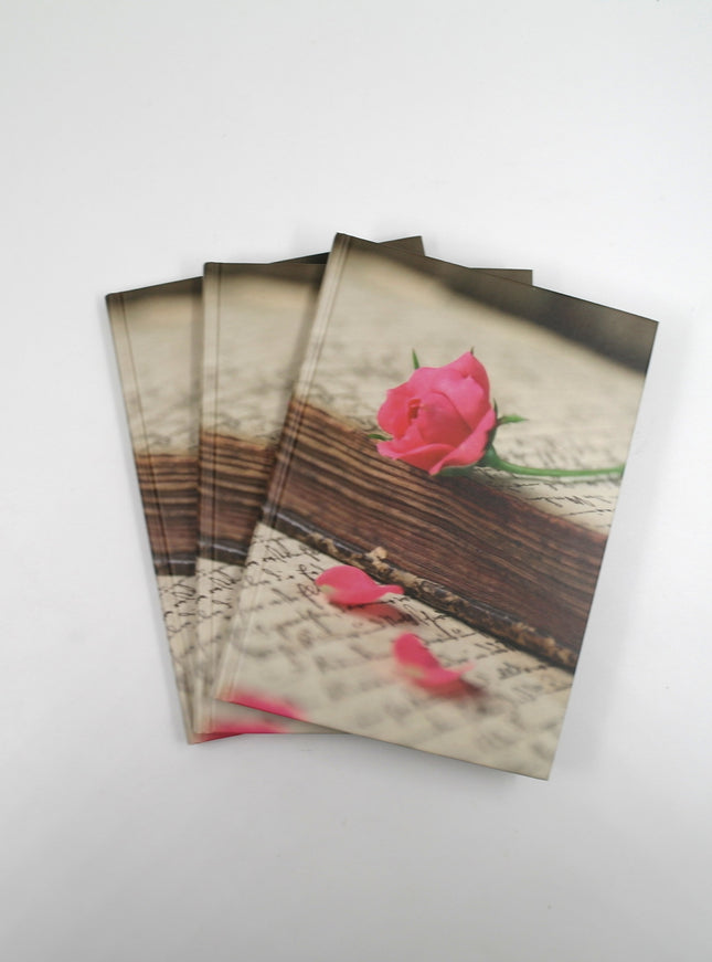 Livre relié format A5 - rose