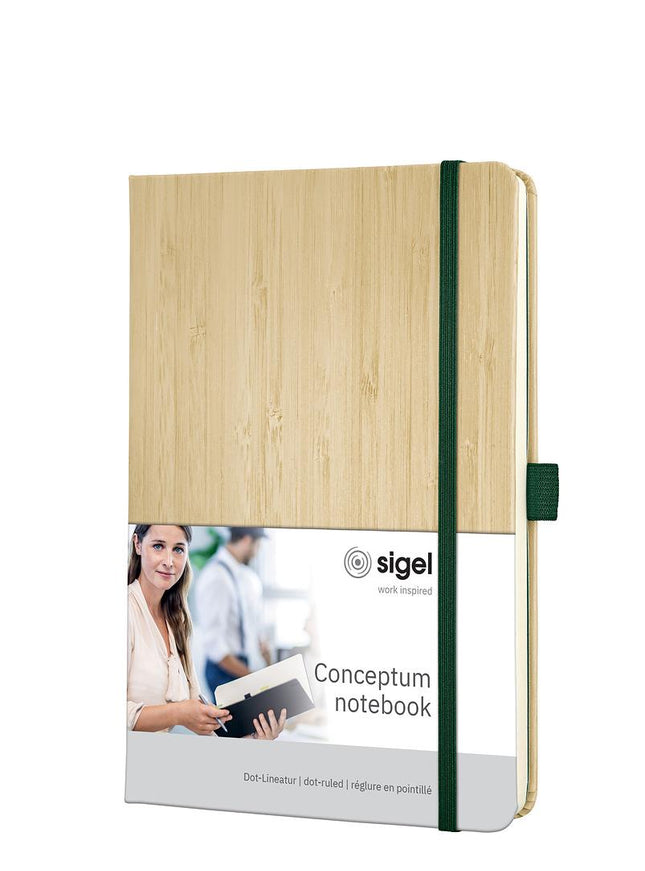 Livre à couverture en bambou, à pois