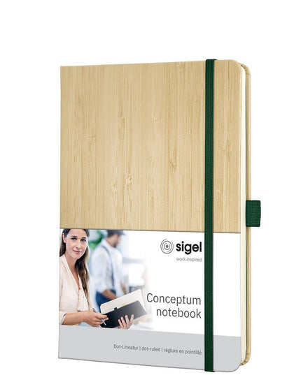 Boek met bamboe kaft, gelijnd