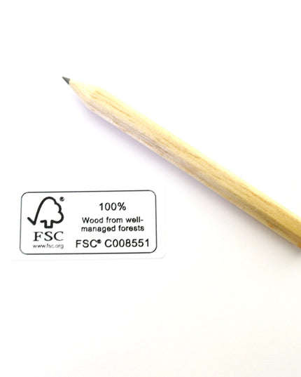 Zeskantig mini-potlood (ca. 9 cm) FSC