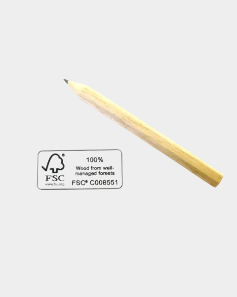 Hexagonal mini pencil (approx. 9 cm) FSC 