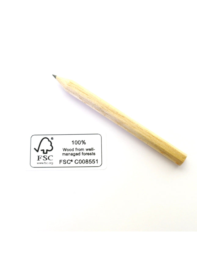 Zeskantig mini-potlood (ca. 9 cm) FSC