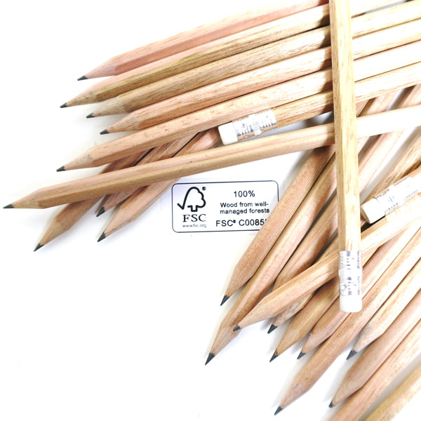 Ecobos tube with 72 hexagonal pencils with eraser - FSC 100%