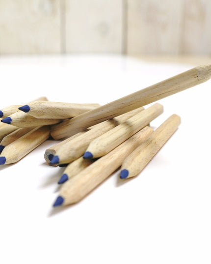 Mini-kleurpotlood 9 cm - BLAUW